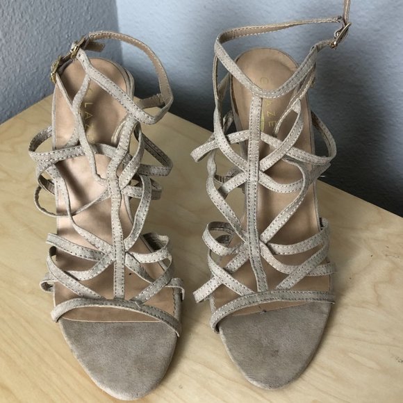 Glaze Strappy Caged Stiletto Sandals - Picture 2 of 8